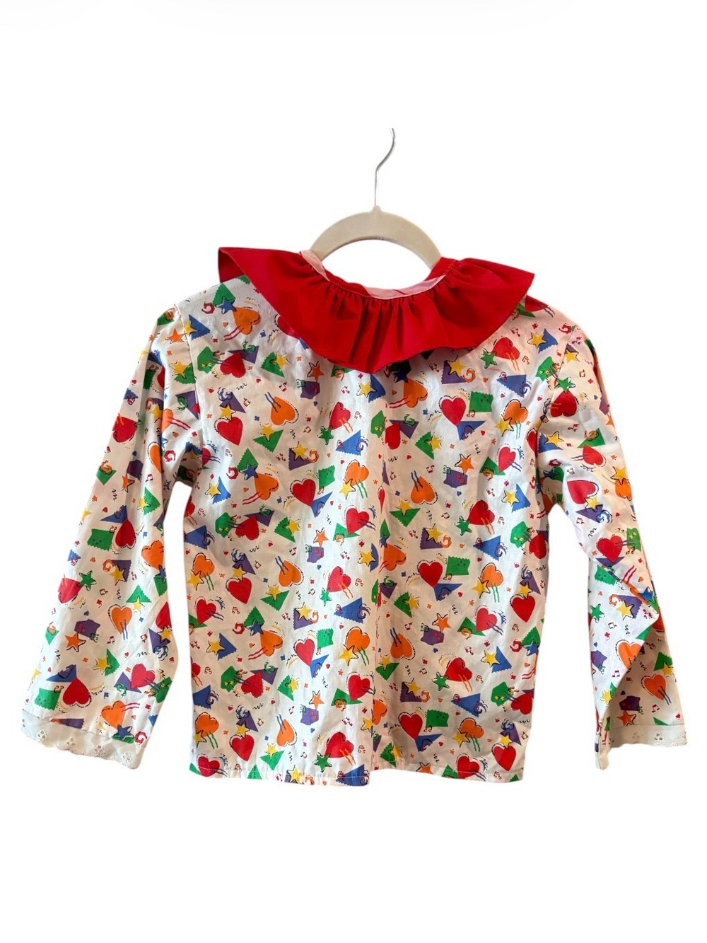 Vintage Ringling Bros Barnum Bailey Circus Clown Top Girls Ruffle Collar